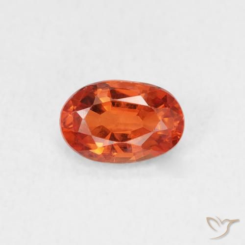 0.59ct Naturel Orange rougeâtre Saphir, ovale, VS