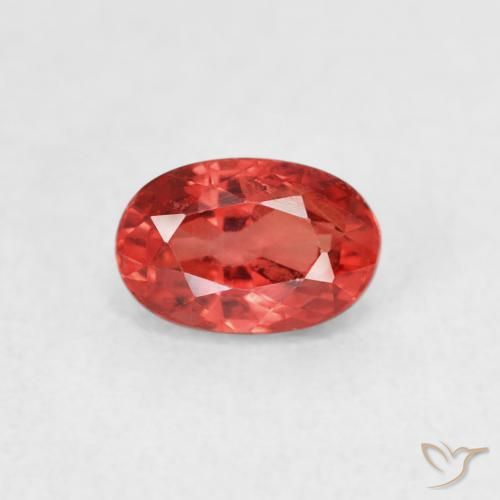 0.75ct Naturel Rouge moyen Saphir, ovale, VS