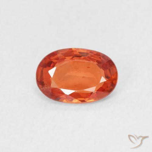 0.55ct Naturel Orange rougeâtre Saphir, ovale, VS