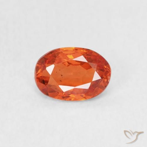 0.59ct Naturel Orange rougeâtre Saphir, ovale, VS