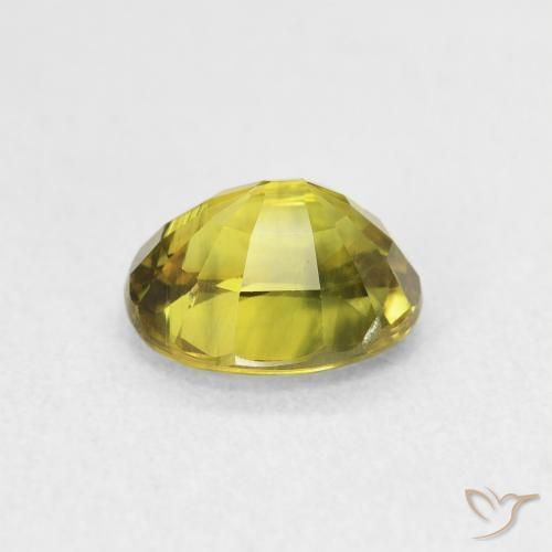 Saphir Jaune moyen naturelle ovale, 2.31 ct, VVS-VS