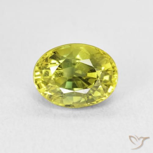 2.93ct Naturel Jaune moyen Saphir, ovale, VVS-VS