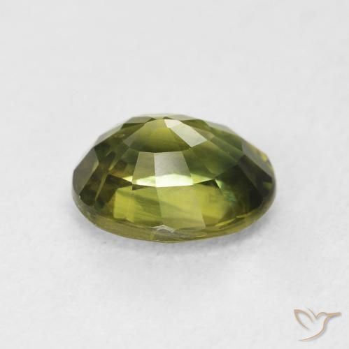 Saphir Vert foncé naturelle ovale, 2.25 ct, VVS-VS
