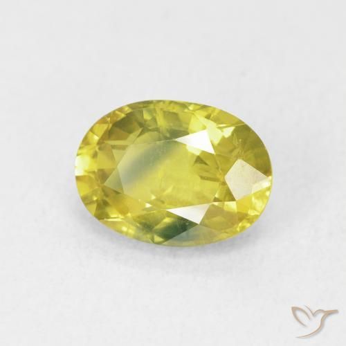 Saphir Jaune moyen naturelle ovale, 2.71 ct, VS