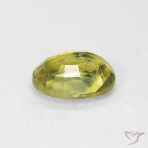 Saphir Jaune moyen naturelle ovale, 2.71 ct, VS