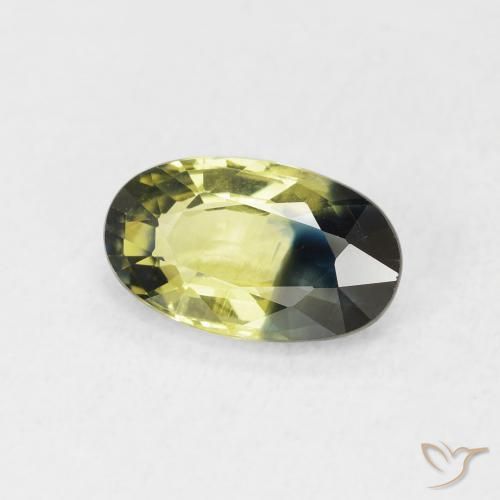 Saphir Multicolore naturelle ovale, 1.82 ct, VVS