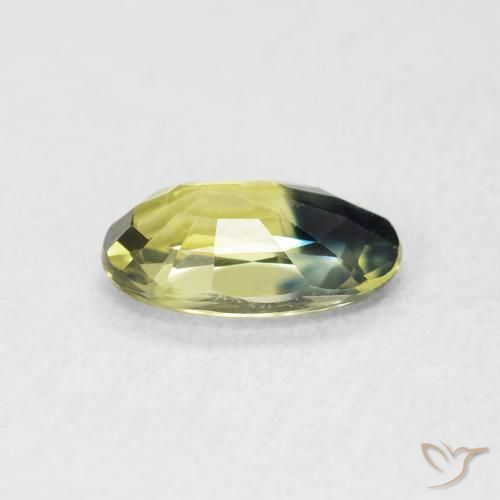 Saphir Multicolore naturelle ovale, 1.82 ct, VVS