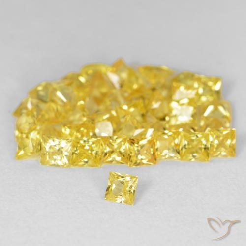 Shop natural 6.89ct Doré jaunâtre Saphir gems, Carré, from Tanzanie at GemSelect. In stock, global shipping!