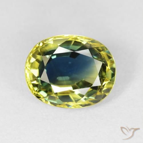 4.18ct Naturel Multicolore Saphir, ovale, VS