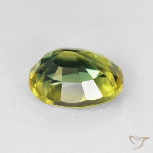 Saphir Multicolore naturelle ovale, 4.18 ct, VS