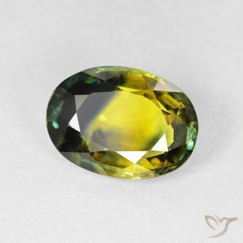 Saphir Multicolore naturelle ovale, 3.52 ct, VS