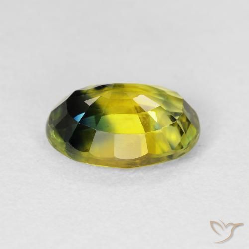 Saphir Multicolore naturelle ovale, 3.52 ct, VS