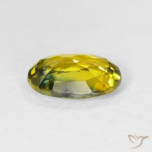 Saphir Brun doré profond naturelle ovale, 3.13 ct, VS