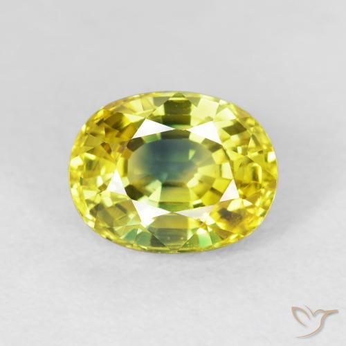 3.44ct Naturel Or moyen Saphir, ovale, VS