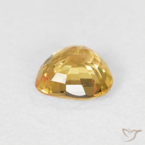 Saphir Or naturelle Cœur, 0.48 ct, VVS-VS