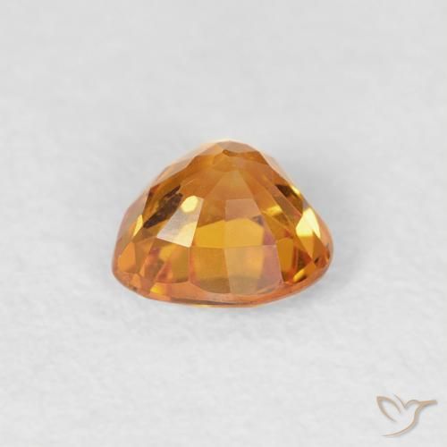 Saphir Orange-or naturelle Cœur, 0.40 ct, VVS-VS