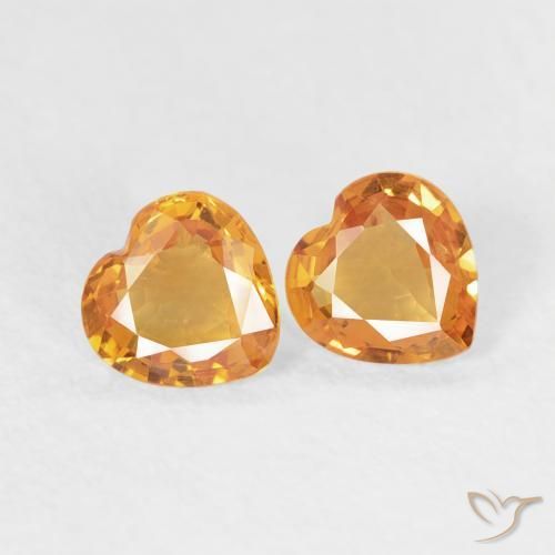 Shop natural 0.59ct Or Saphir gems, Cœur, from Mozambique at GemSelect. In stock, global shipping!