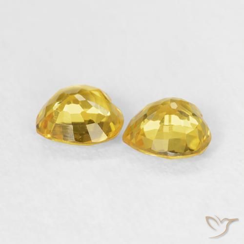 Shop natural 0.79ct Jaune Saphir gems, Cœur, from Mozambique at GemSelect. In stock, global shipping!