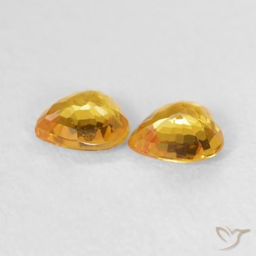 Shop natural 0.72ct Orange Doré Saphir gems, Cœur, from Mozambique at GemSelect. In stock, global shipping!