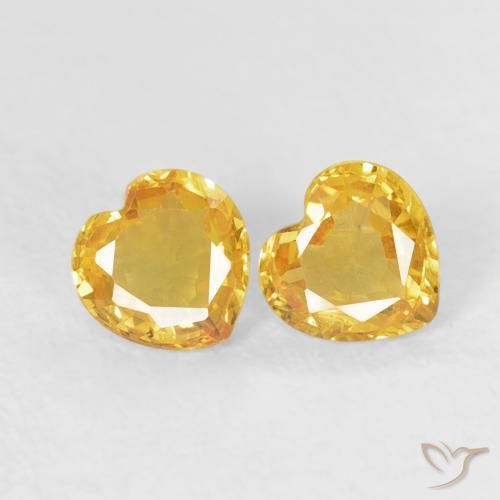 Shop natural 0.80ct Doré Saphir gems, Cœur, from Mozambique at GemSelect. In stock, global shipping!