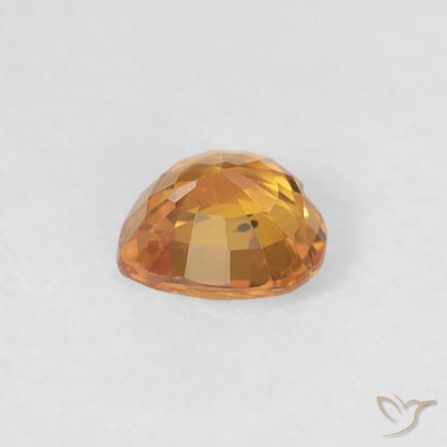 Saphir Or naturelle Cœur, 0.42 ct, VS