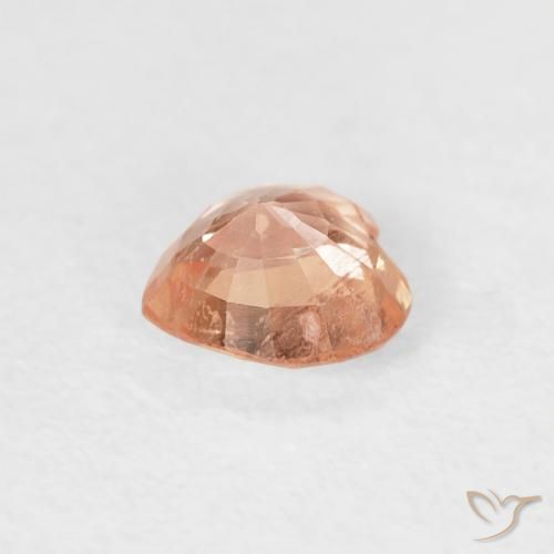 Saphir Pêche Orange naturelle Cœur, 0.41 ct, VS-SI