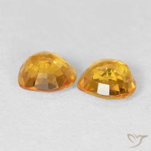 Shop natural 0.85ct Or orange foncé Saphir gems, Cœur, from Mozambique at GemSelect. In stock, global shipping!