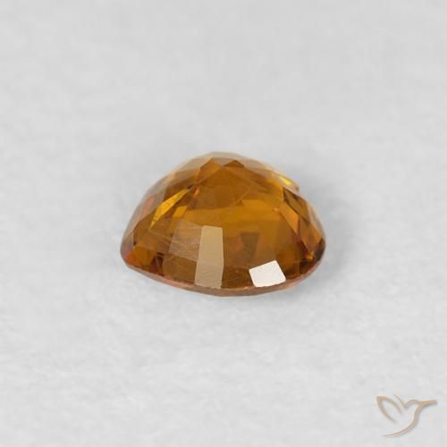 Saphir Abricot orange naturelle Cœur, 0.36 ct, VS