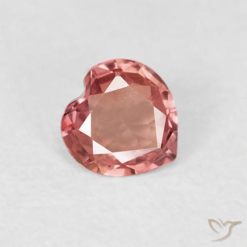 0.35ct Naturel Rose moyen Saphir, Cœur, VVS
