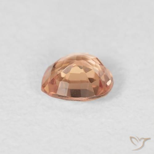 Saphir Orange moyen naturelle Cœur, 0.38 ct, VVS