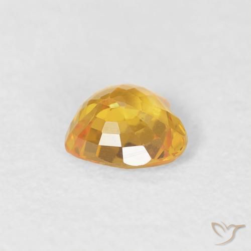 Saphir Or moyen naturelle Cœur, 0.43 ct, VVS