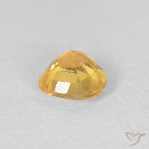 Saphir Or moyen naturelle Cœur, 0.44 ct, VS
