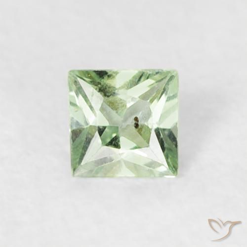0.16ct Naturel Vert très clair Saphir, Carré, VS