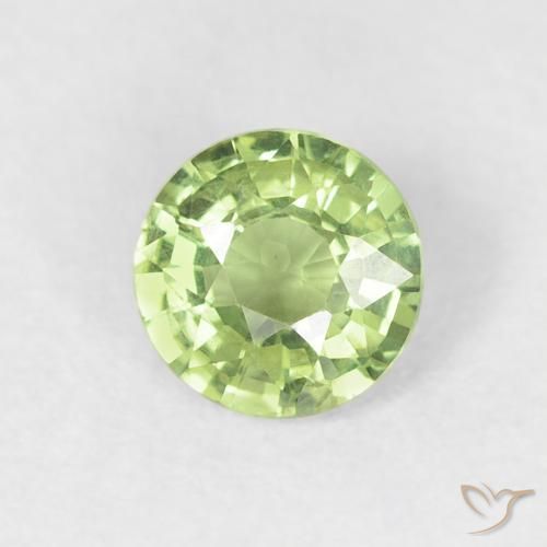 0.59ct Naturel Vert vif et léger Saphir, Tour, VS