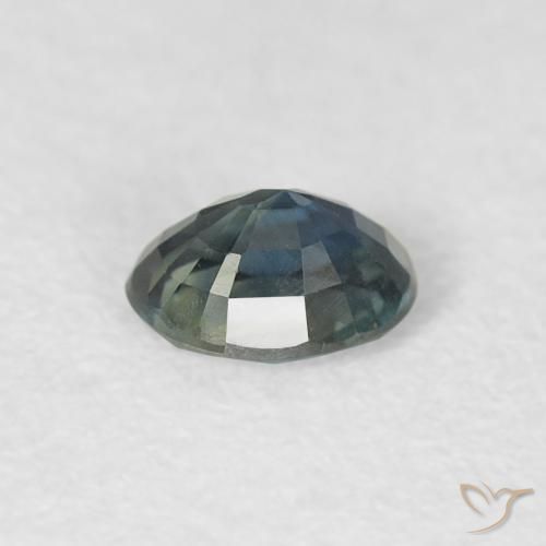 Saphir Bleu foncé naturelle ovale, 0.33 ct, VVS