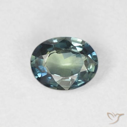 0.31ct Naturel Bleu verdâtre Saphir, ovale, VVS