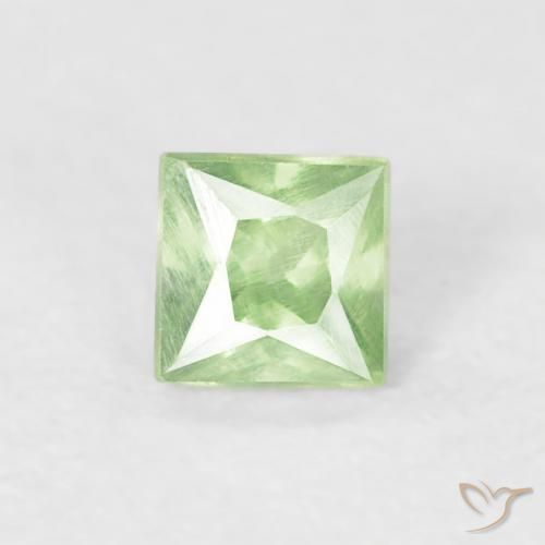 0.23ct Naturel Vert moyen Saphir, Carré, VS