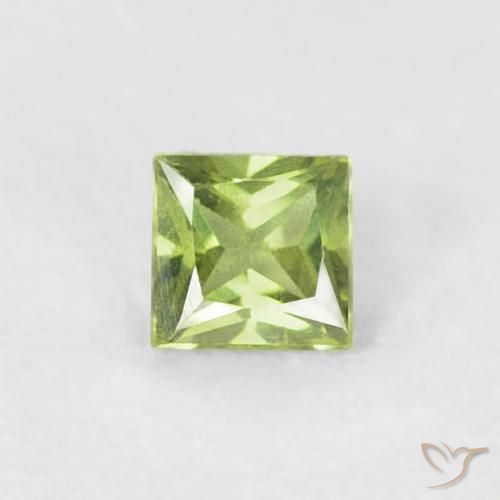 0.21ct Naturel Vert vif et léger Saphir, Carré, VS