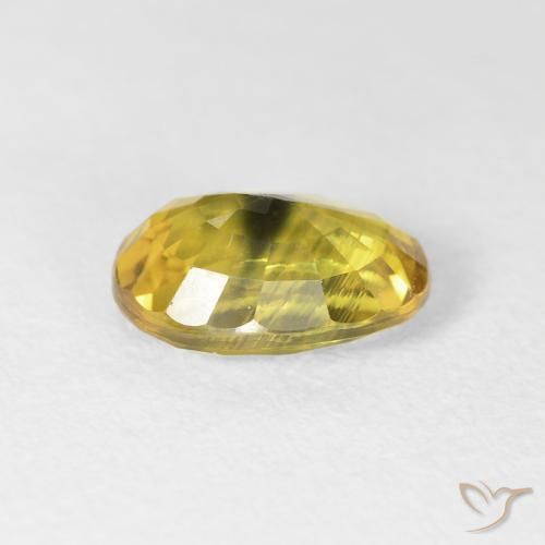 Saphir Vert foncé naturelle ovale, 2.91 ct, VS