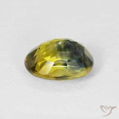 Saphir Multicolore naturelle ovale, 3.35 ct, VS