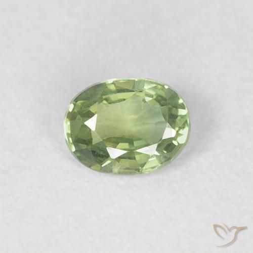 0.24ct Naturel Vert chaud Saphir, ovale, VVS-VS