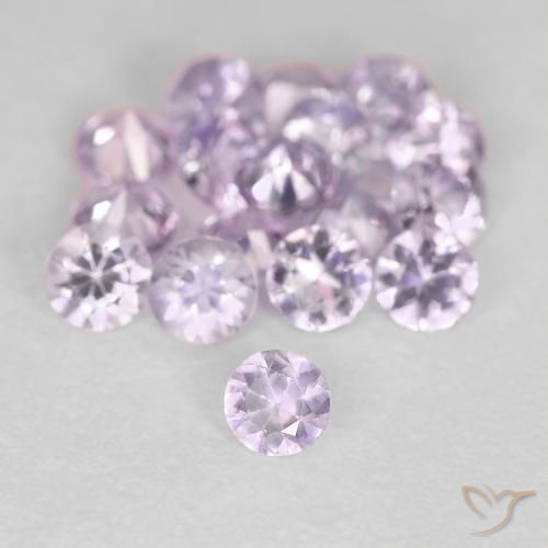 Saphir Pourpre rosâtre très clair naturelle Tour, 0.11 ct, VS