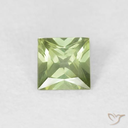 0.31ct Naturel Vert moyen Saphir, Carré, VVS-VS