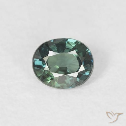 0.31ct Naturel Vert grisâtre Saphir, ovale, VVS-VS