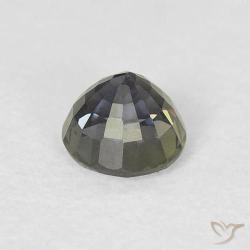 Saphir Vert grisâtre naturelle Tour, 0.59 ct, VVS-VS