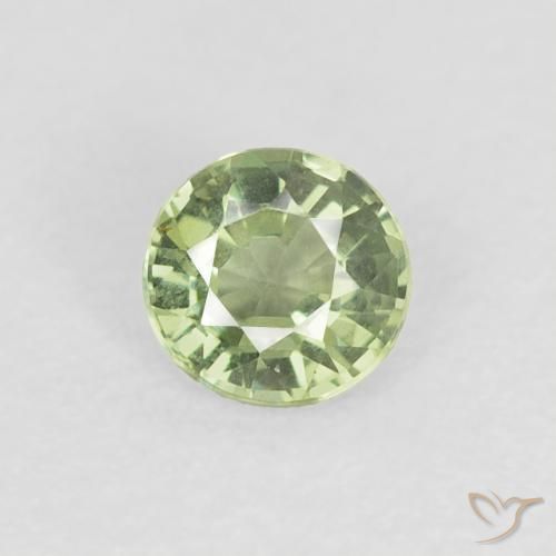0.41ct Naturel Vert sauge très clair Saphir, Tour, VVS-VS