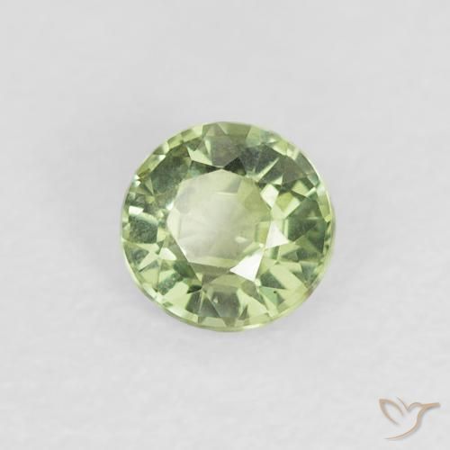 Saphir Vert sauge très clair naturelle Tour, 0.41 ct, VVS-VS