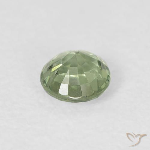 Saphir Vert sauge très clair naturelle Tour, 0.41 ct, VVS-VS