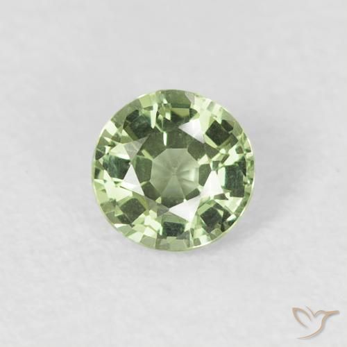 0.42ct Naturel Vert sauge léger Saphir, Tour, VVS-VS