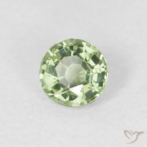 Saphir Vert sauge léger naturelle Tour, 0.42 ct, VVS-VS